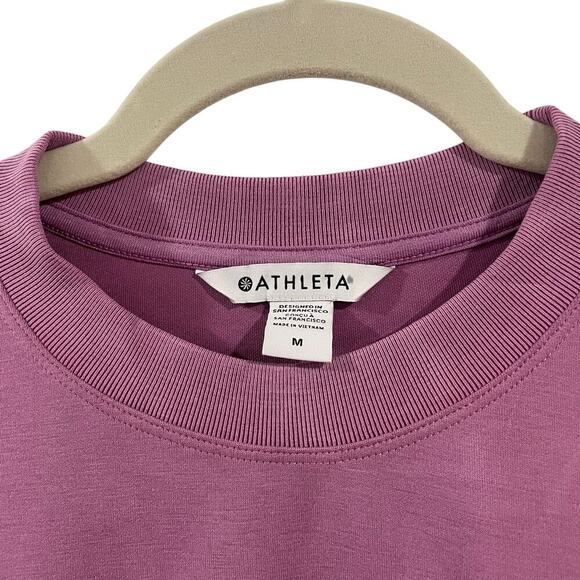 NWT Athleta Purple Lilac Seasoft Crewneck Sweatshirt Size M - Picture 6 of 11